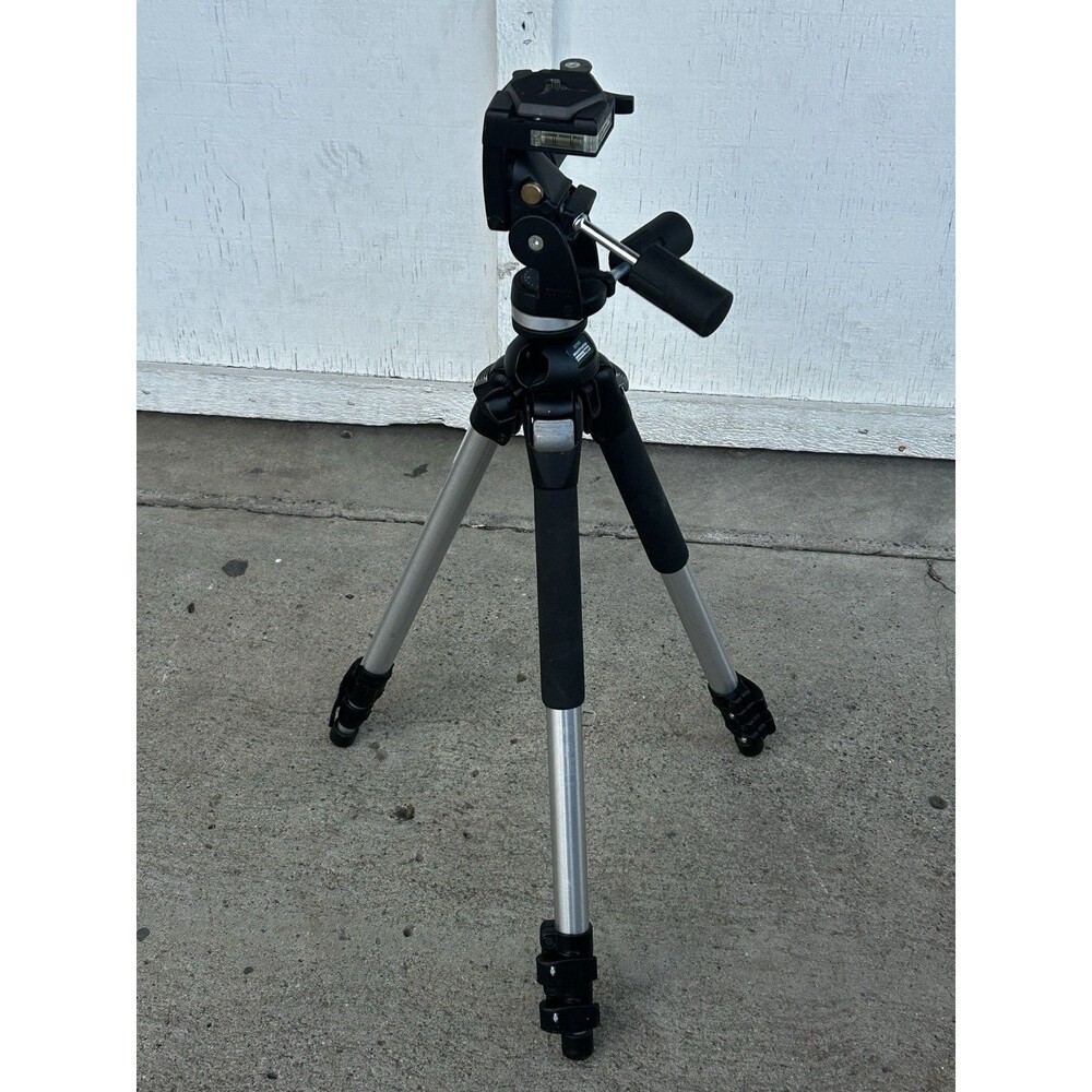 Bogen Manfrotto 3021PRO Aluminum Tripod with Pan Tilt Head Made in Italy